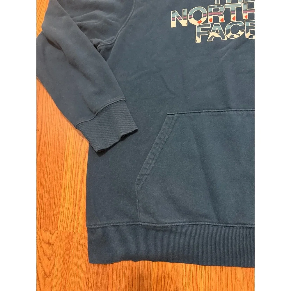 The North Face Half Dome Graphic Hoodie Mens XL Blue Pullover